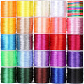 Wholesale 50m Nylon Cord Thread 2.5mm DIY Tassels Beading for Jewelry Making Chinese Knot Macrame Rope for Bags and Garments