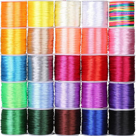 Wholesale 50m Nylon Cord Thread 2.5mm DIY Tassels Beading for Jewelry Making Chinese Knot Macrame Rope for Bags and Garments