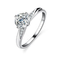 Fine Fashion Jewelries Solitaire Wedding 1ct S925 Sterling Silver Women's VVS1 D Color Diamond Moissanite Couple Wedding Rings