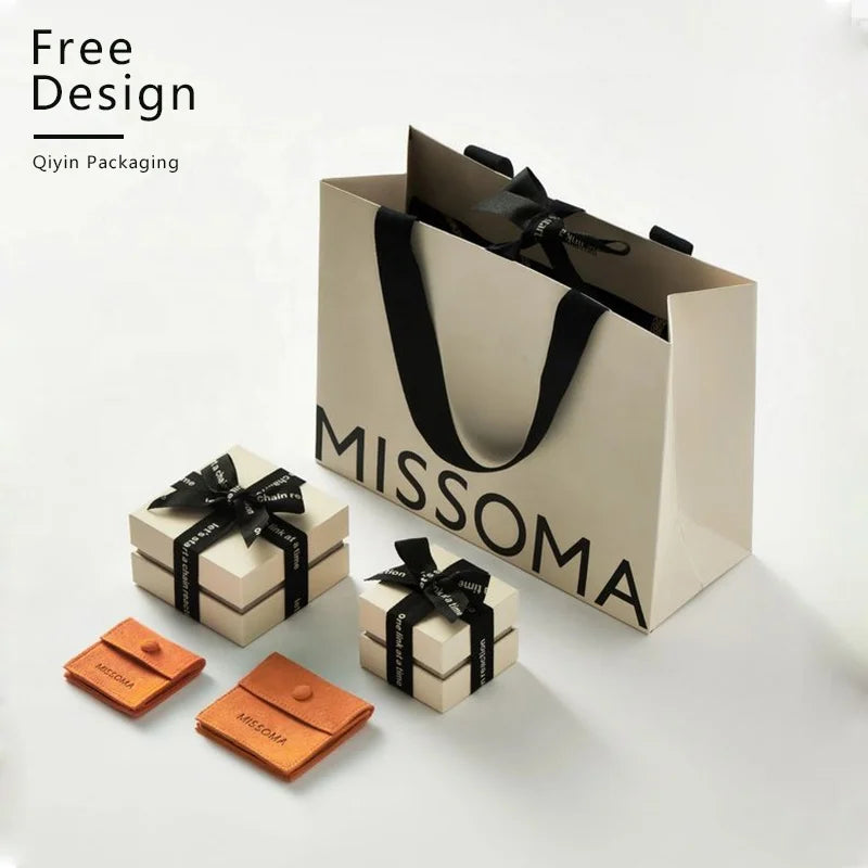 Recyclable Custom Gravure Printing Gift Packaging Shopping Paper Bags with Logos