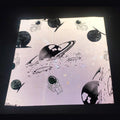 Silver Gray High Visible Light Reflective Space Wandering Printed Waterproof 210d Polyester Fabric for Stylish Trendy Clothing