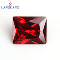 Lan Guang Factory Direct Sales Red Square Zircon Rhinestone for Clothes Accessories Jewelry Accessories