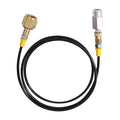 1.25m High Pressure Hose Soda Maker Soda Club External Hose & Adapter Kit to CGA320 W21.8 Big CO2 Tank with Quick Disconnect