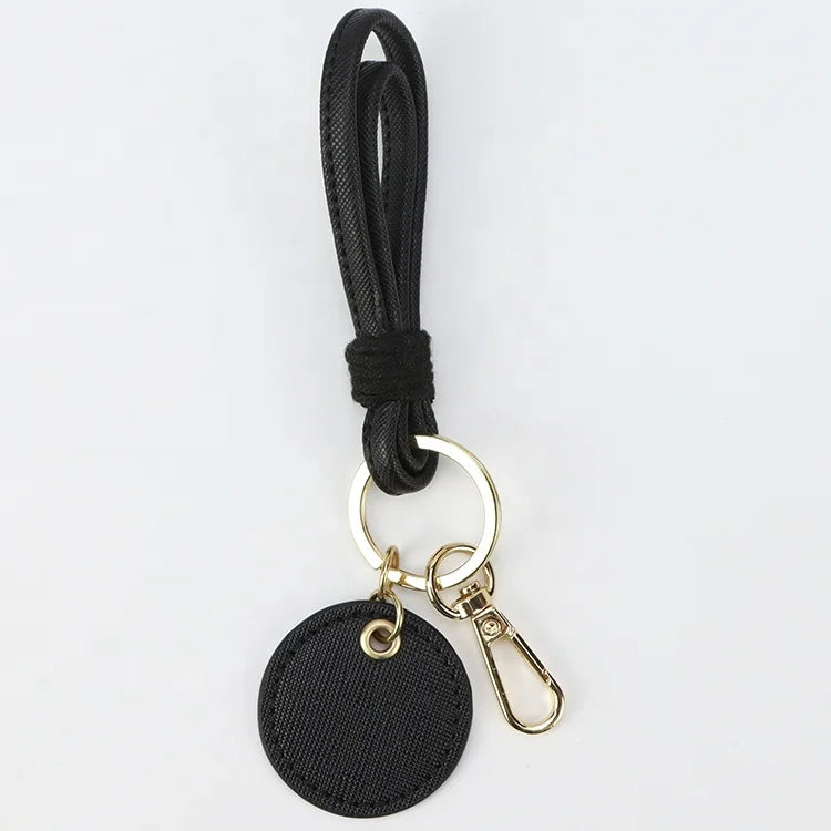 Hot Selling Colorful Pu Leather Keychain Luxury Personalized Custom Logo Keychain