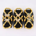 GEERDENG 2021 New Trendy Double Row Beaded Ponytail Holder Decorative Ladies Hair Clip Magic Hair Combs
