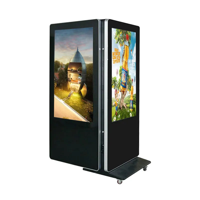 Shopping Mall 43 Inch Double Sided LCD Advertising Kiosk Android Remote Control Software Wifi Digital Standee