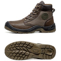Goodyear Welted High Black Brown Nubuck Leather Steel Toe Cap Safety Boots for Men Summer Autumn Winter Work Factory Use