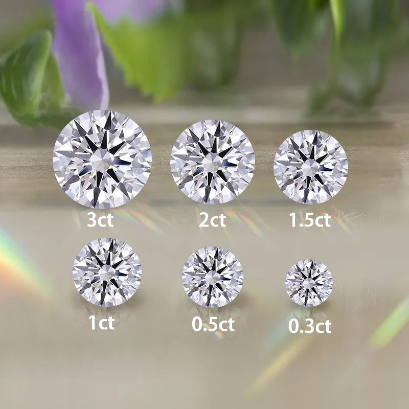 Starsgem Round Cut 0.3 0.5 1 2 Carat D VVS2 VS1 Beautiful Spark Lab Grown Diamond With IGI Certificate