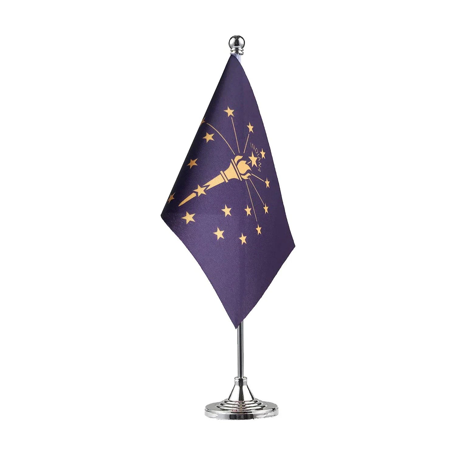 Wholesale Customized Promotional Product Desk Flag 100%polyester Custom Indiana State Desk Flag