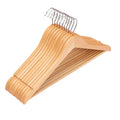 Standard Adult Size Solid Wood Hanger High-grade Percha De Madera 10 Pack for Clothing Store