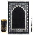 Muslim Modern Polyester Prayer Mat Gift Set with Tasbih-Travel & Home Use