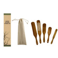 Kitchen Utensils Kitchenware Tools Acacia Wooden Stirring Mixing Serving Spatula and Spurtle Set Wood Spurtle Set