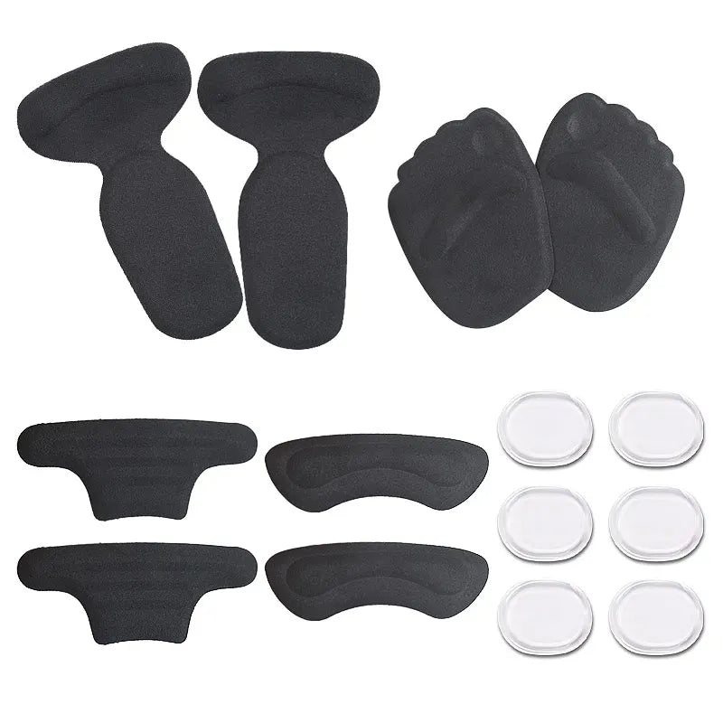 Free Size Double-Sided Adhesive Tape Gel Foot Rest Pads Cushion Heel Cushion Inserts Reusable Soft Shoe Inserts Heel Cushion