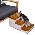 Luxury Folding Dog Puppy Ramp Ladder 3-Step Foldable Pet Stairs with Animal Storage Box Pet Accessory