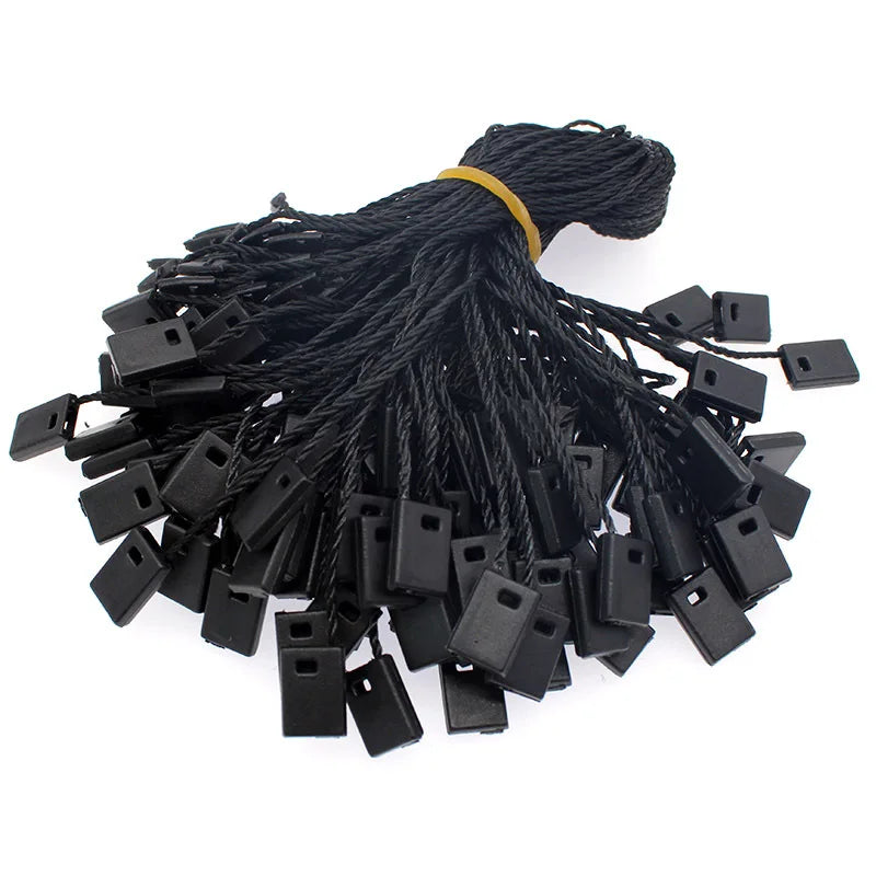 7" Hang String Tag Fasteners Nylon Snap Lock Pin Loop Fastener Hook Ties