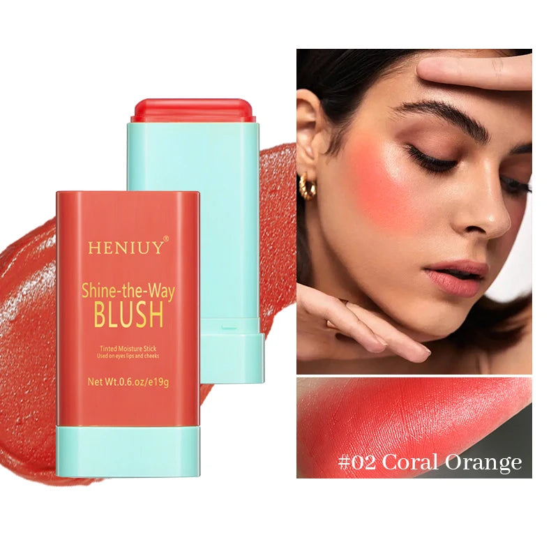 Face Cheek Tinted Blush Stick Silky Brighten Blush Cream Blusher Cosmetics Matte Makeup Blusher