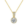 Factory Wholesale 1Carat New Gemstone Moissanite Pendant Necklace for Women 925 Silver with Diamond Tester Fine Jewelry