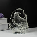 Carved American Eagle Award K9 Art Glass Crystal Eagle Figurine Sculpture Decoration