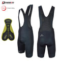 Darevie Bicycle Shorts Men 3D Gel Padded Shockproof Mens Cycling Shorts Pad Cycling Bib Shorts Bike Bib Pro Breathable Black