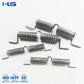 HengSheng Precision Customized Torsion Spring Double Coil Stainless Steel Carbon Steel Round Wire Helical Open Pitch