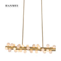 Modern Luxury Brass Dinging Room Crystal Chandelier Hotel Restaurant Chandelier