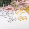 Custom Fashion Jewelry Plated Gold Non Tarnish Free Joyas Stainless Steel Letter Name Earring for Women