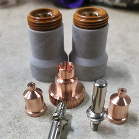 Plasma Cutting Retaining Cap W03X0893-65A/KP2845-9 Electrode W03X0893-60A Nozzle W03X0893-62A Plasma Cutter Consumables