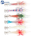 9.5g 10cm PVC Plastic Squid Hook Jigs Sea Octopus Cuttlefish Lure Soft Shrimp Squid Jigs