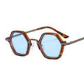 New Arrival Fashion Luxury Punk Sunglasses Personality Metal Small Frame Polygon Sunglasses for Men Women