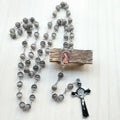Wholesale Simple Muslim Popular Necklace 8mm Grey Color Cat Eye Rosary Necklace