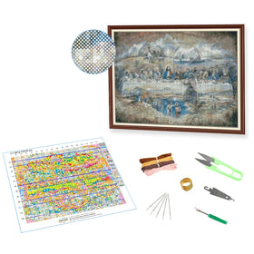 Religion Cross Stitch Kits the Last Supper Handmade DIY Needlework Embroidery Sets