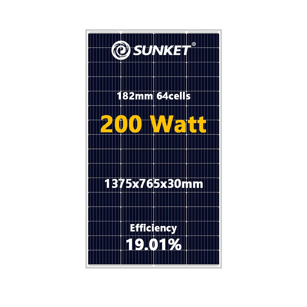 Solar Panels 200 Watts 12vdc Shanghai Solar Panel for Home Use Complete Solar Pv Modules