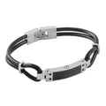 Stainless Steel Memorial Urn RUB BER Bracelet Cremation Ashes Keepsake Souvenir Cuff Bangle Jewelry Ash Urn Funeral Mourn Gift