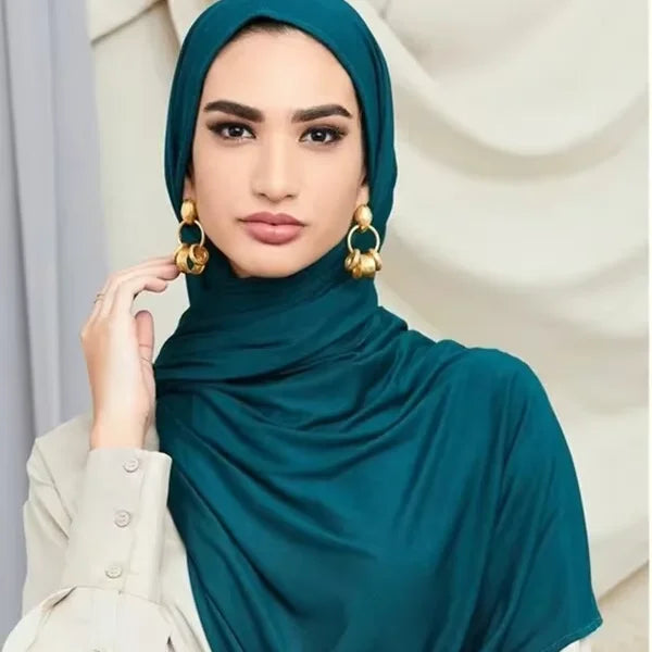 Cotton Jersey Hijab Scarves With Ruffle Cross Design Comfortable and Outstanding Customization Printed Pattern