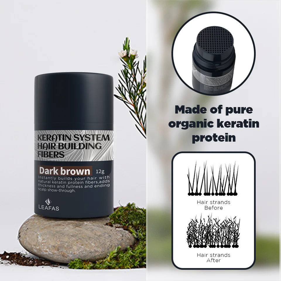 OEM Professional Keratin Hair Building Fibers Hold Spray Fiber for Men's Hair Styling Products for Thin Hair