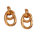 Winding Minimalist Stud Earrings Gold Plated Jewelry Stainless Steel Jewelry Making Supplies