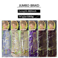 LEILONG Hair Synthetic soft light Expression 82inch 165g Ultra Braid Jumbo Braiding Hair Flame retardant