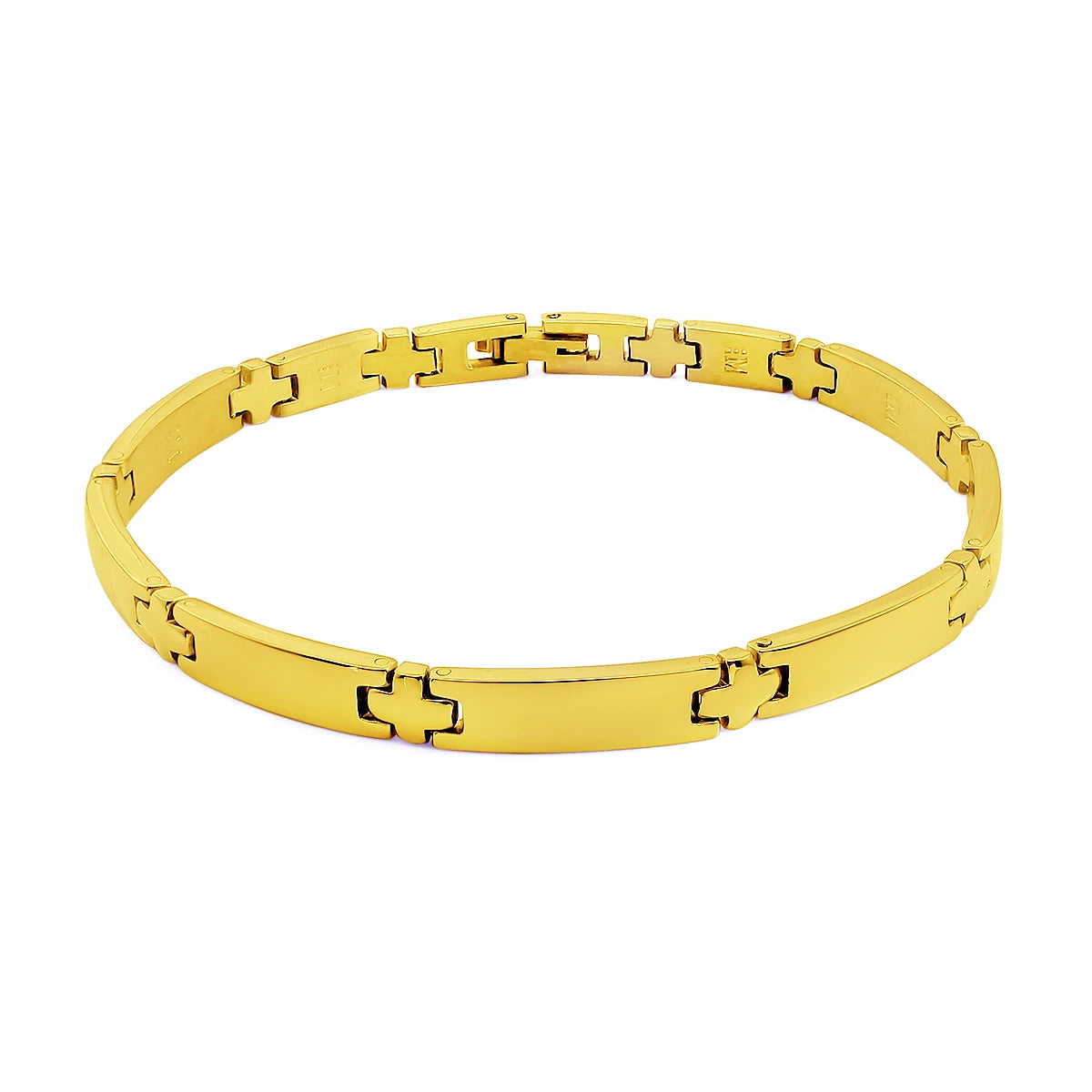 Simple Fashion Chain Bracelet Gold Stainless Steel 21.5cm Sliver Bracelet Party Jewelry Multiple Styles