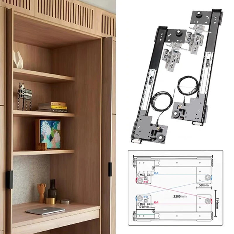 Pocket Door Slide Wardrobe Concealed Door Slides Pocket Door Slide System Hinge Cabinet