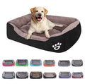 Luxury Design Small Dog Bed Ultra-Soft Rectangle with Animal Pattern Waterproof and Washable PP Material