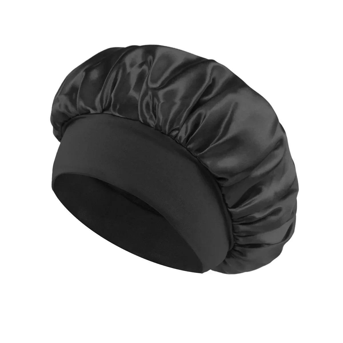 Customizable Logo Elastic Universal Thermal Sleeping Cap Adjustable Polyester Nightcap for Children Beauty Shower Cap Protection