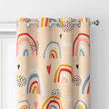Bindi Newest Design Rainbow Cute Cartoon Print Kids Room Thermal Insulated Curtains