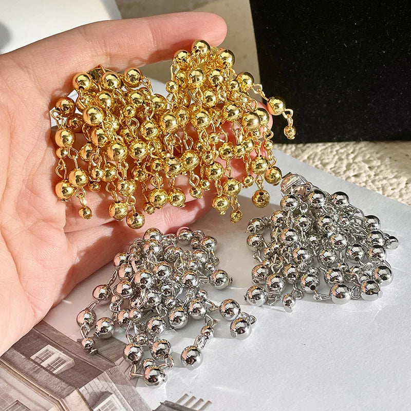 Wholesale Fashion Jewelry Medieval Antique Colorful Love Glazed Earrings Light Luxury Hollow Metal Heart Ear Clip Earrings Gold