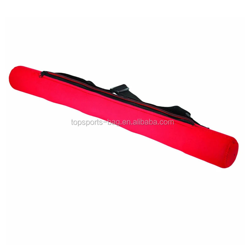 Custom Neoprene 6 Pack Can Cooler Tube Carrier with Adjustable Shoulder Strap