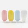 30ml 50ml PE Soft Squeeze Lotion Shampoo Facial Cleanser Travel Bottle 1OZ Inverted Hose Tube with Flip Top Lid Cap