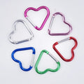 Aluminum Alloy Heart-Shaped Quick Buckle  Backpack Travel Mountaineering Mini Carabiner