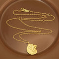 VIANRLA 925 Sterling Silver Irregular Pendant Necklace 18k Gold Plated