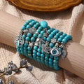 Bohemian Turquoise Beaded Bracelet Turtle Shell Starfish Bracelets for Women Men