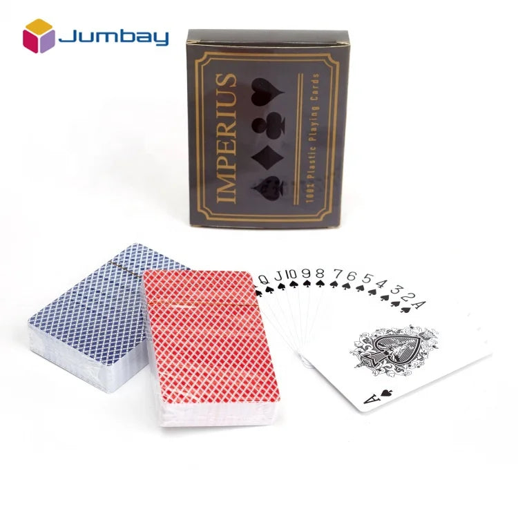 Custom Logo Cheap Adult Party Two Sets Poker Playing Cards Custom Made Paper Card Game with Box Sleeve