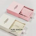 Packaging Box Jewelry Gift Sliding Drawer Ring Pendant Earring Packing Cardboard Paper Black Storage Jewelry Box